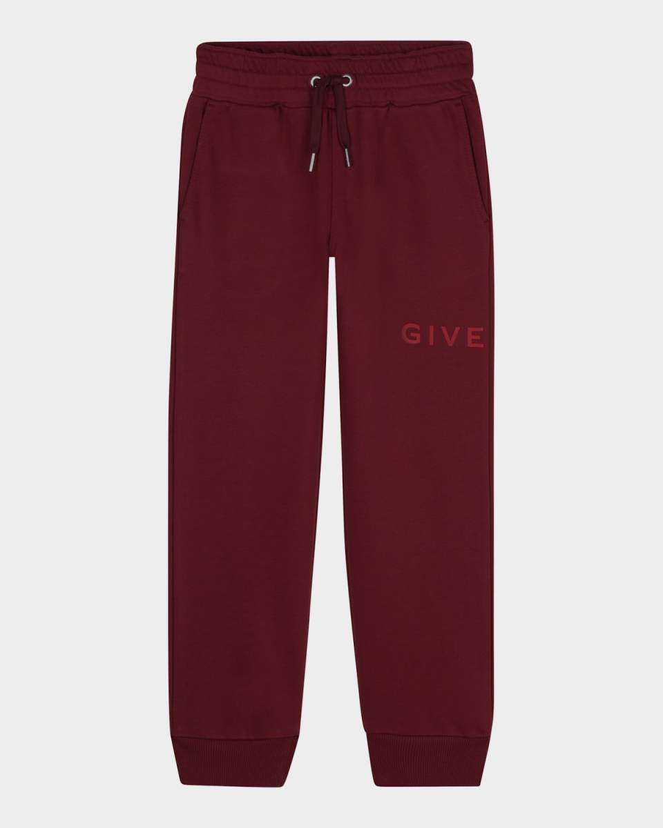 Boy's Classic Logo Jogger Pants, Size 4-6